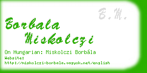borbala miskolczi business card